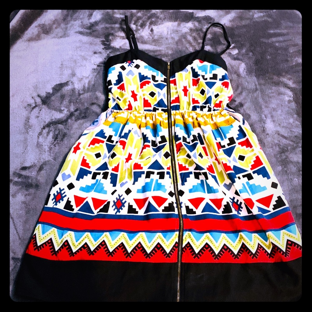 Aztec Print Dress